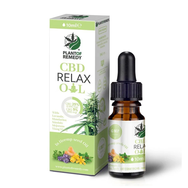 Aceite CBD Plant of Life Remedy Relax 25% CBD + 5% CBG — 10 ml