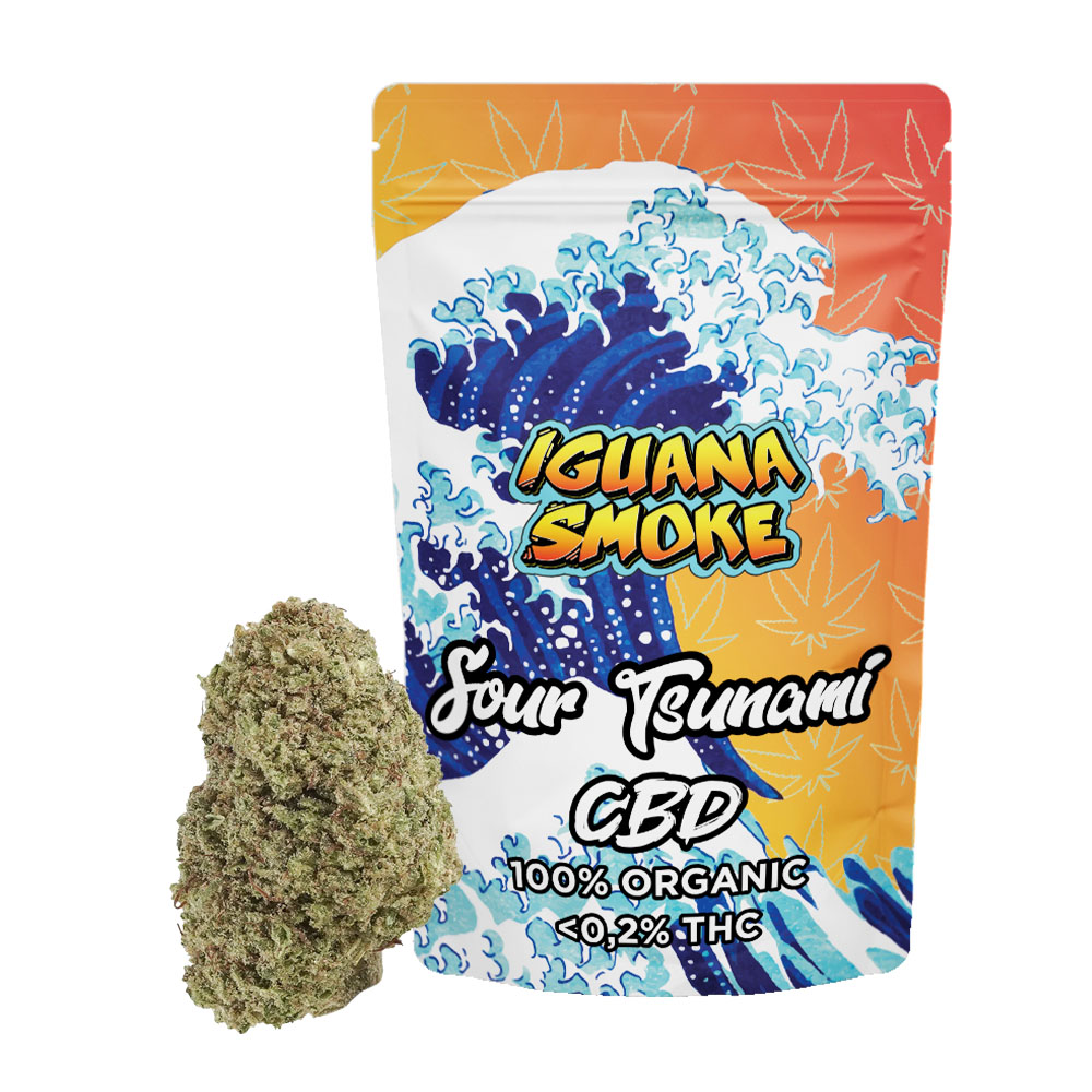 Flor CBD Iguana Smoke Sour Tsunami — 3 gr