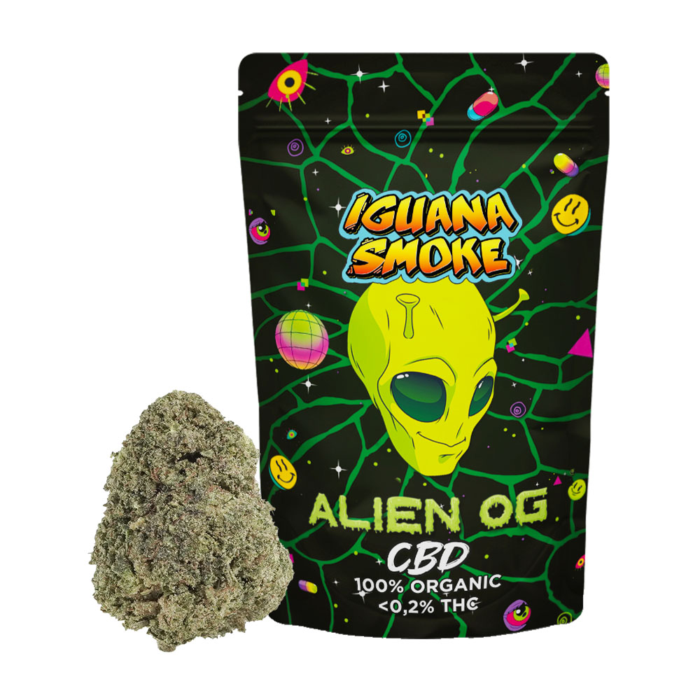 Flor CBD Iguana Smoke Alien OG — 3 gr