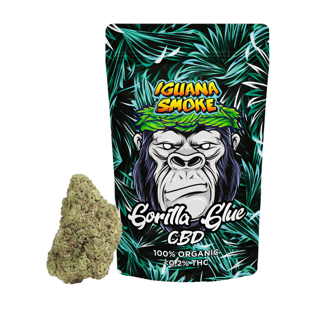 Flor CBD Iguana Smoke Gorilla Glue — 3 gr