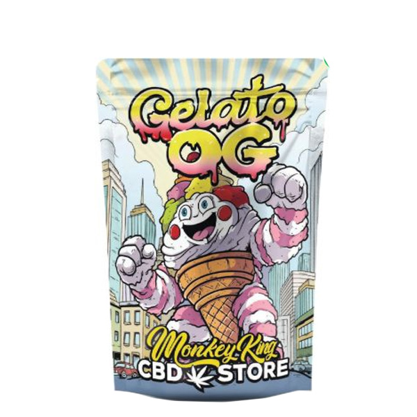 Flor CBD Monkey King Gelato OG — 3 gr — cáñamo CBD